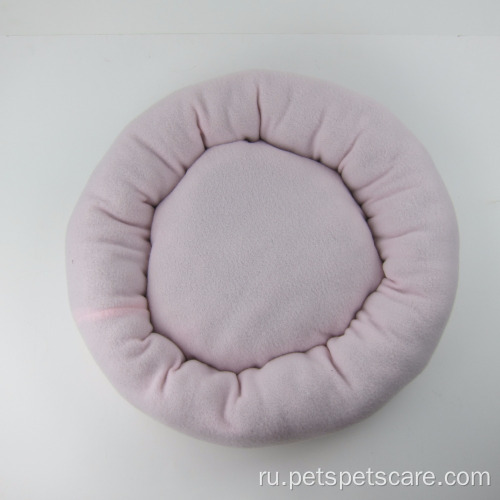 Круглая плюшевая кровать для домашних животных для новой кровати кошки